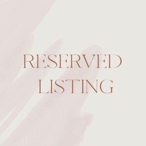 Reserved Listing